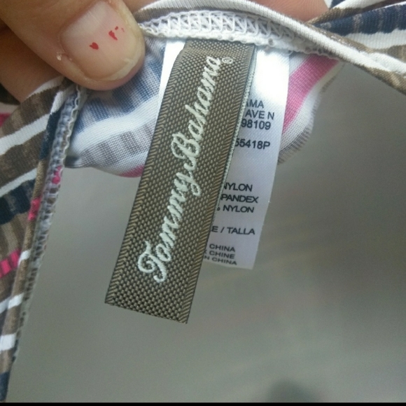 Tommy Bahama striped bathing suit size 4 - Picture 2 of 3